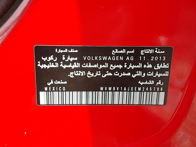 WVWRV1AJXEM245796 - 2014 VOLKSWAGEN JETTA - #53189334