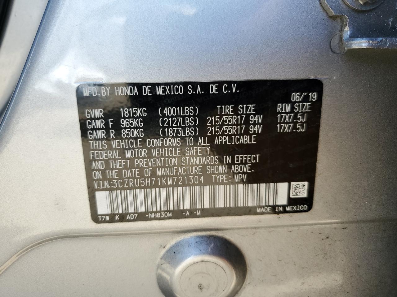 2019 Honda HR-V - Image 12
