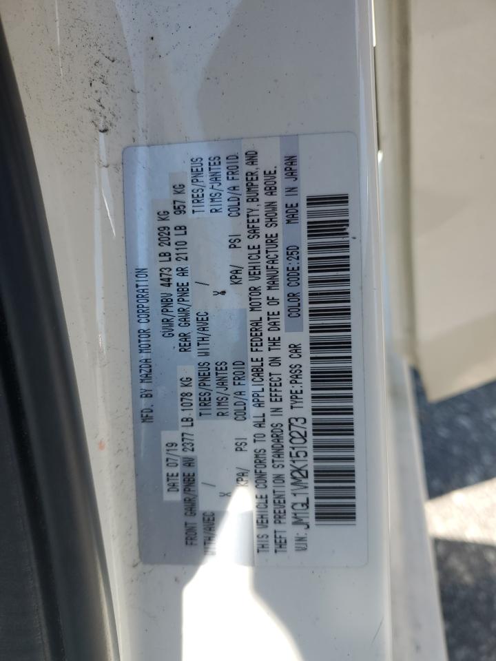 2019 Mazda 6 Touring VIN: JM1GL1VM2K1510273 Lot: 55885204