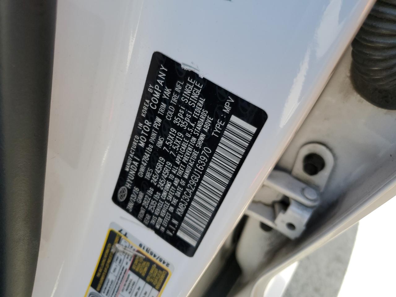 2016 Hyundai Tucson Limited VIN: KM8J3CA29GU163970 Lot: 56104664