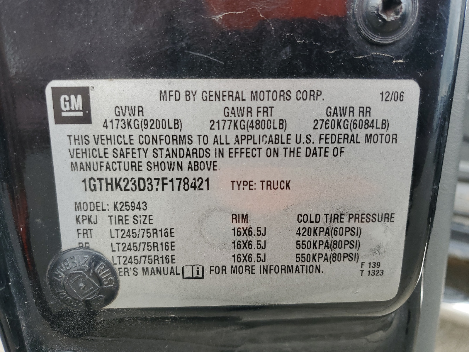 1GTHK23D37F178421 2007 GMC Sierra K2500 Heavy Duty