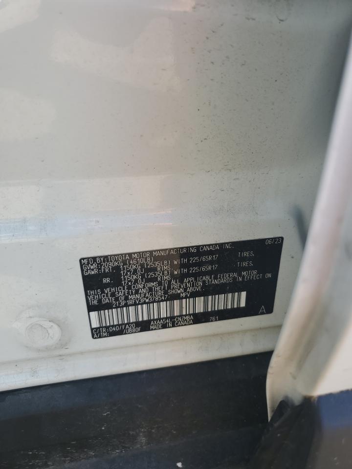 2023 Toyota Rav4 Xle VIN: 2T3P1RFV3PW378547 Lot: 52465394