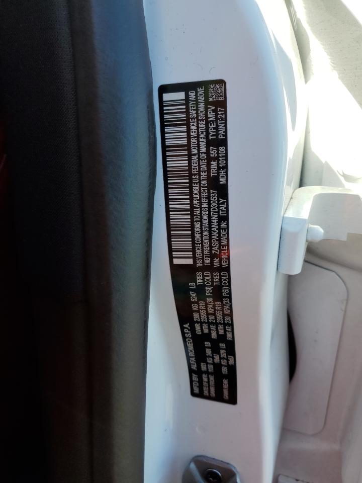 2022 Alfa Romeo Stelvio VIN: ZASPAKAN4N7D30537 Lot: 57067664