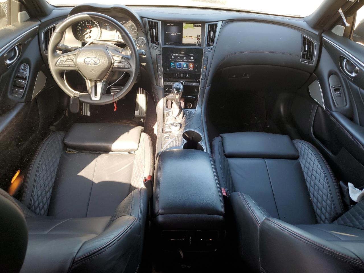 2021 Infiniti Q50 Red Sport 400 VIN: JN1FV7DP3MM850542 Lot: 57172394