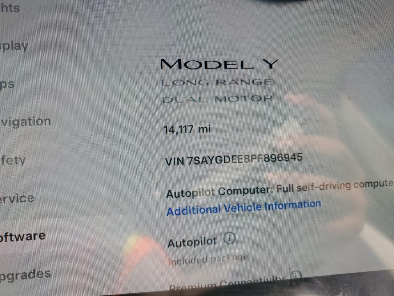 7SAYGDEE8PF896945 2023 Tesla Model Y