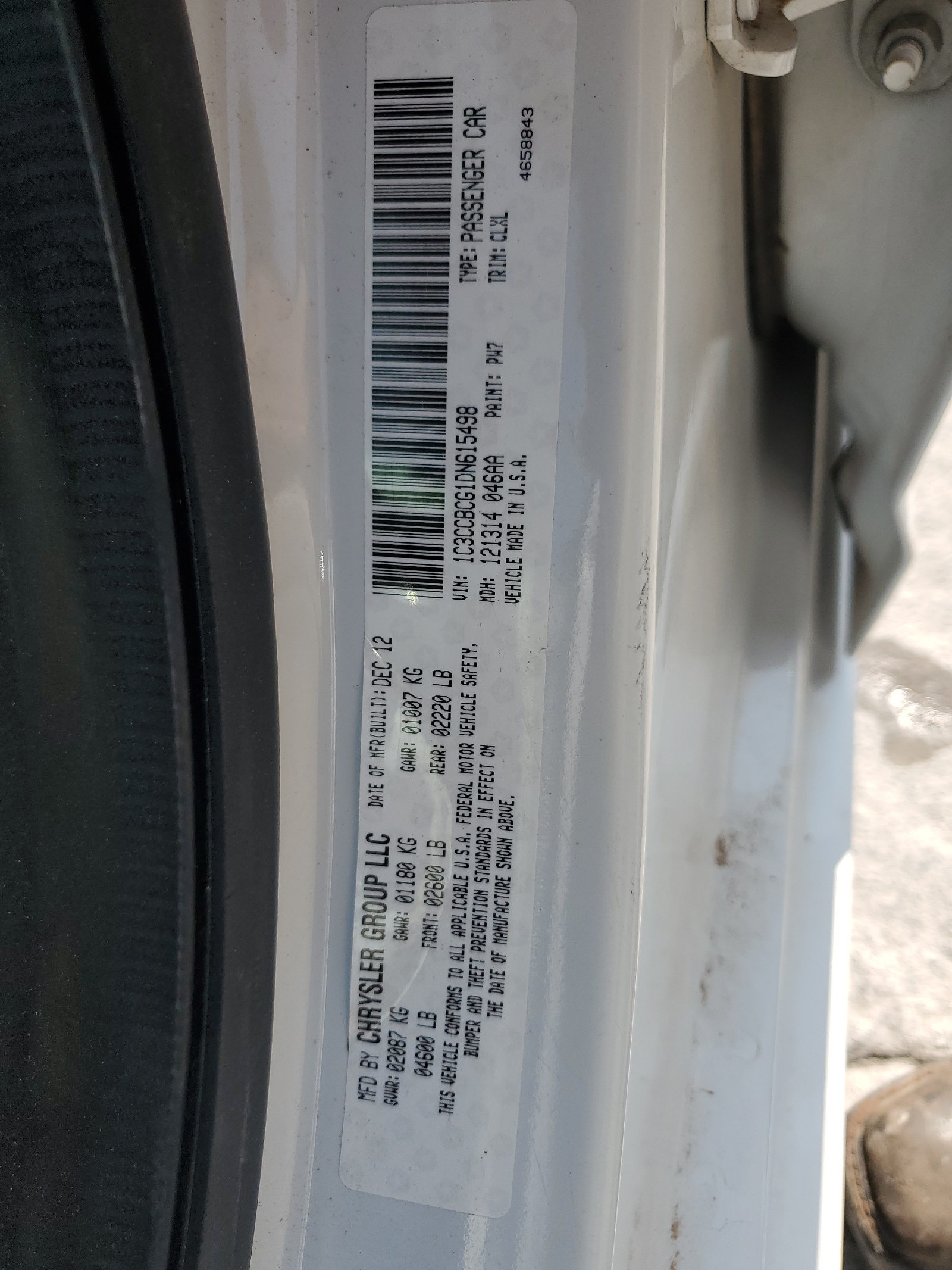 1C3CCBCG1DN615498 2013 Chrysler 200 Limited