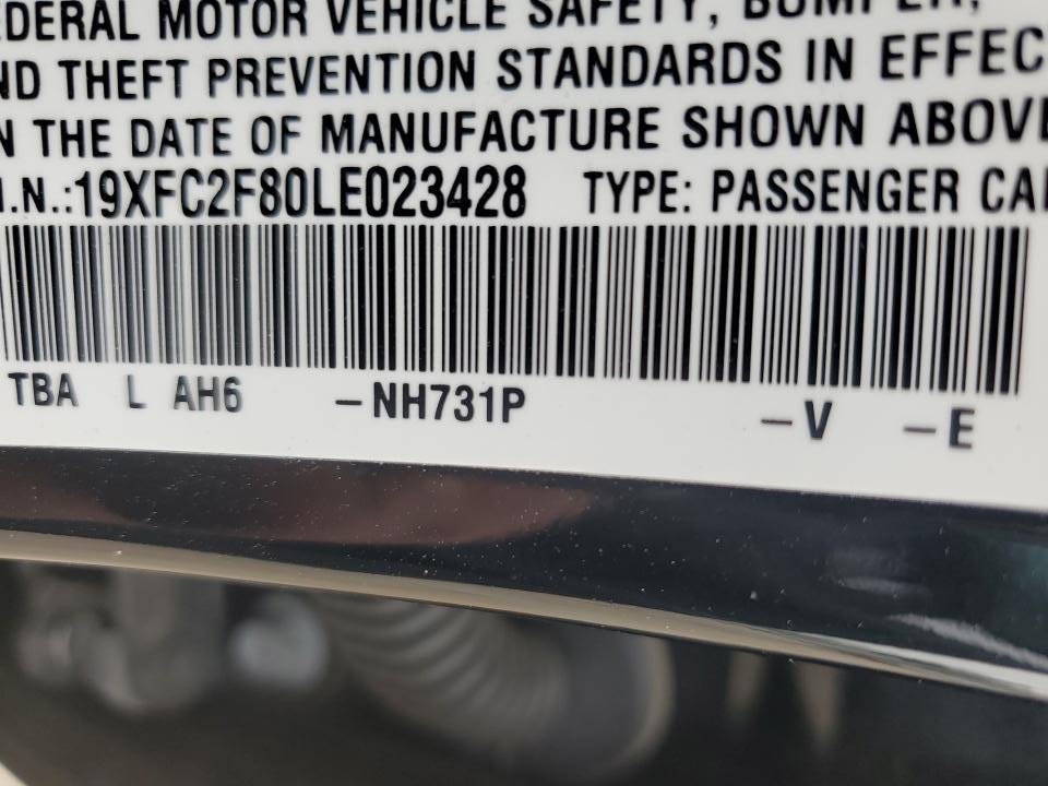 19XFC2F80LE023428 2020 Honda Civic Sport