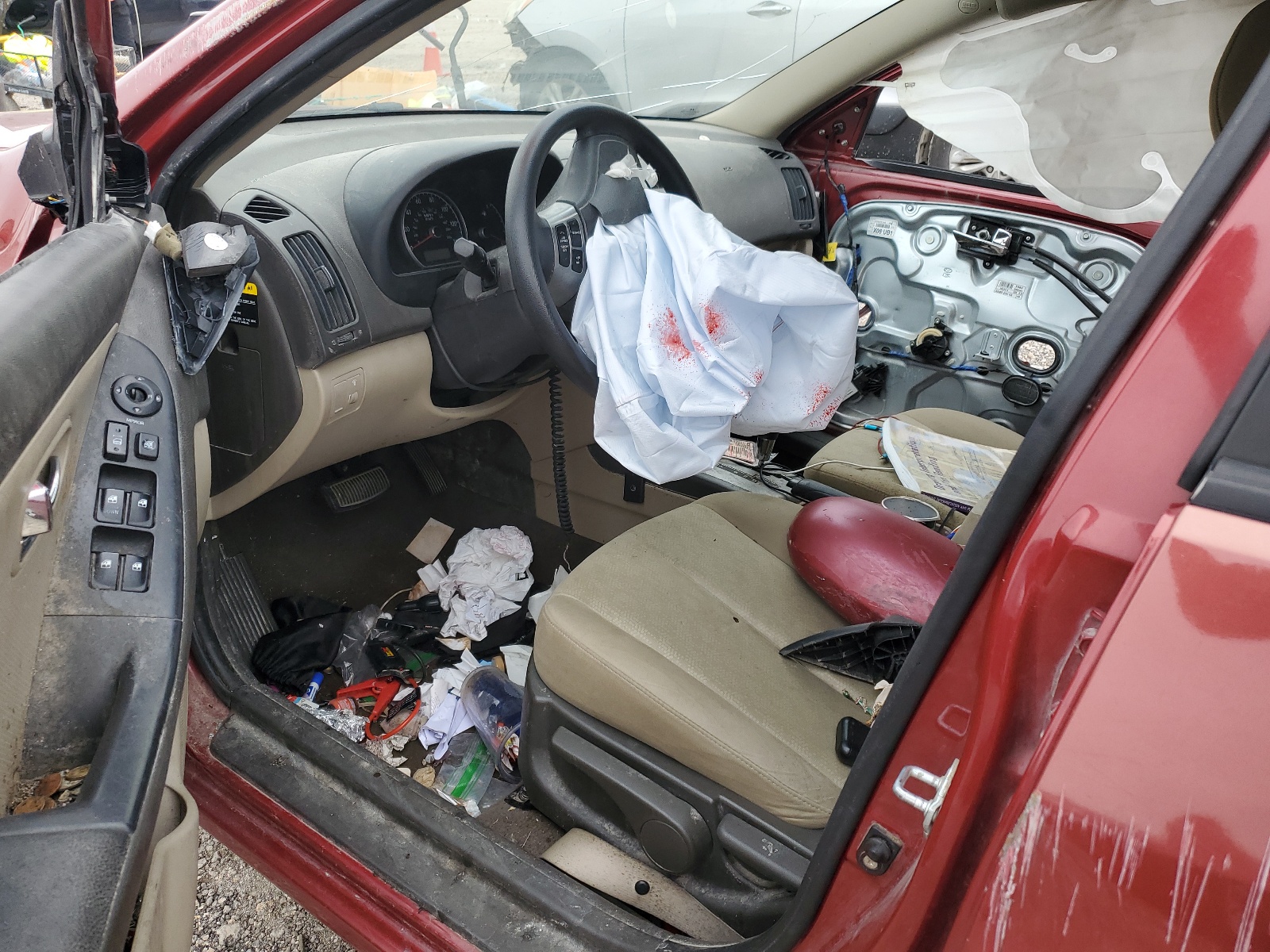 KMHDU4AD7AU865469 2010 Hyundai Elantra Blue