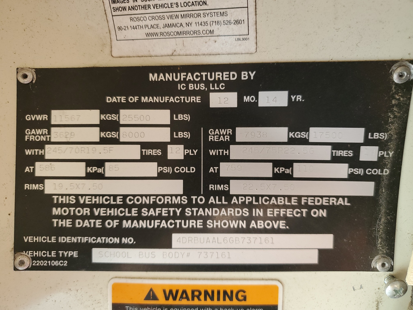 4DRBUAAL6GB737161 2016 Ic Corporation 3000 Ce