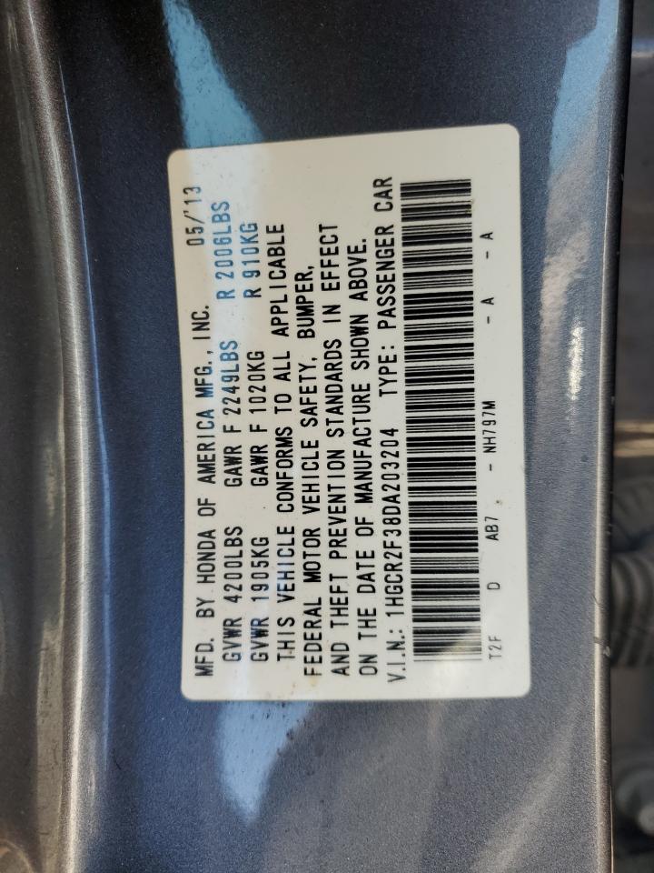 1HGCR2F38DA203204 2013 Honda Accord Lx