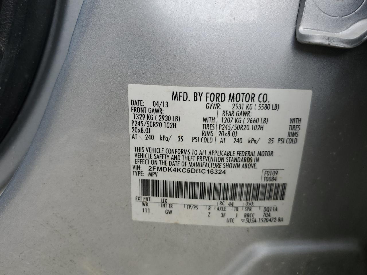 2013 Ford Edge - Image 14