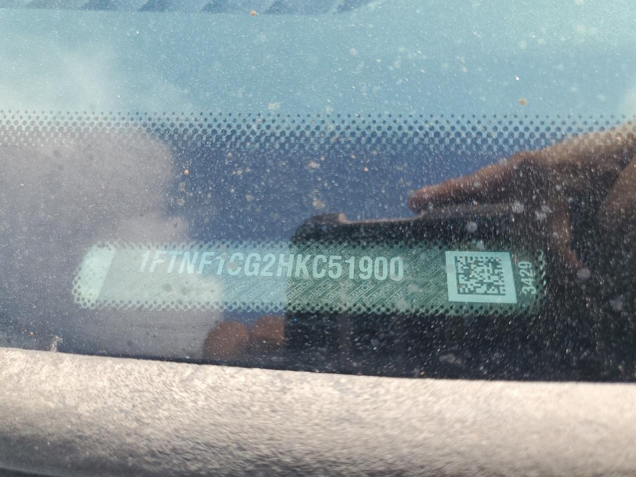 2017 Ford F150 VIN: 1FTNF1CG2HKC51900 Lot: 55600814