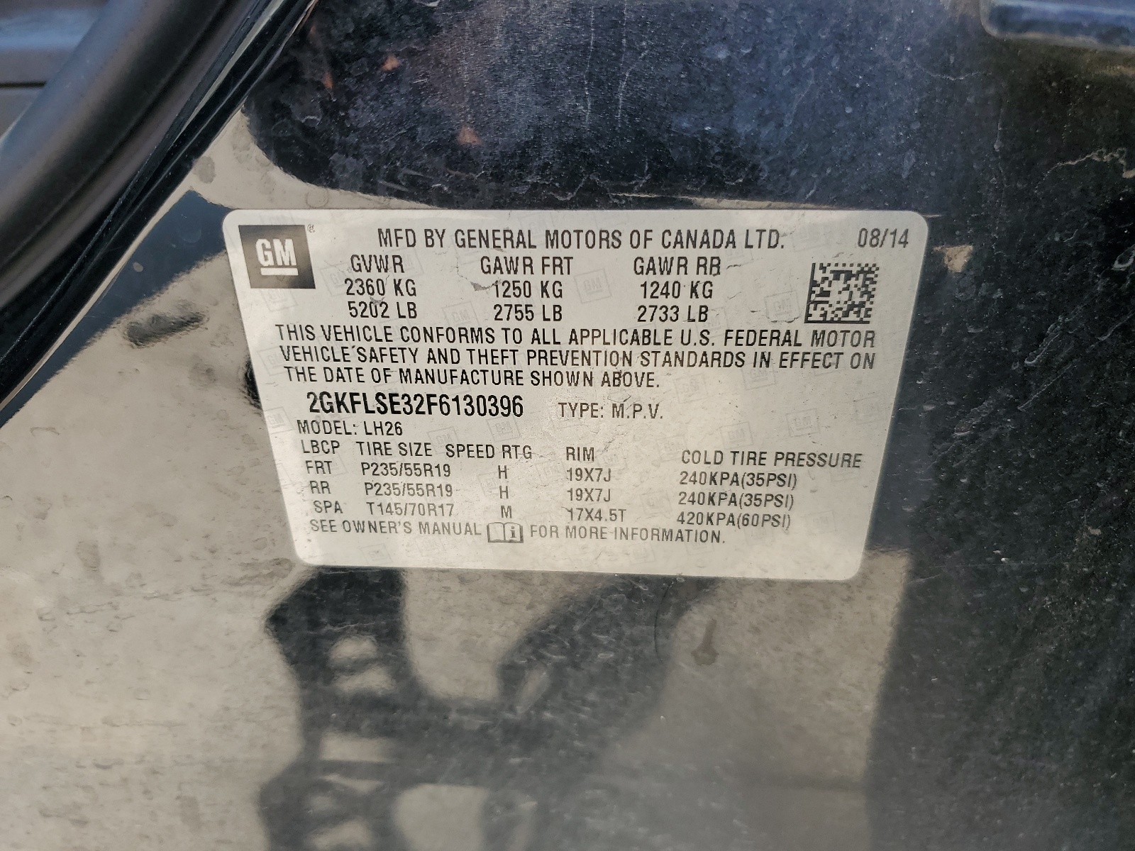 2GKFLSE32F6130396 2015 GMC Terrain Slt