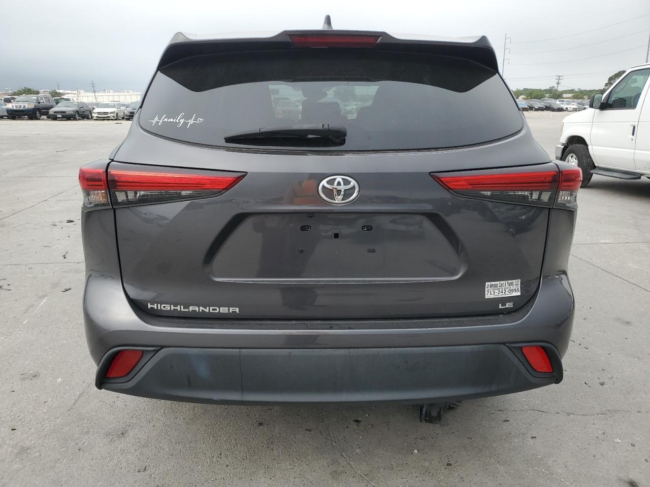 2021 Toyota Highlander L VIN: 5TDZZRAH6MS034727 Lot: 54577584