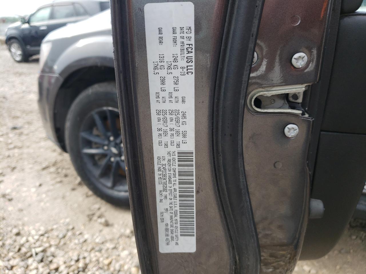 2019 Dodge Journey Se VIN: 3C4PDCBB3KT853582 Lot: 85285225