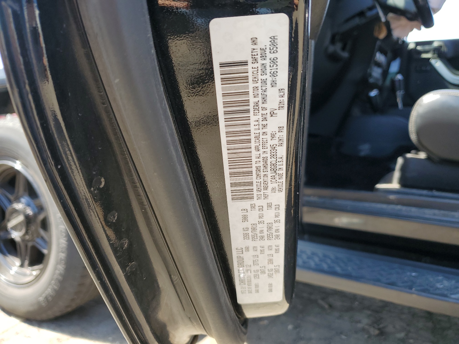 1C4AJWBG8CL283345 2012 Jeep Wrangler Sahara