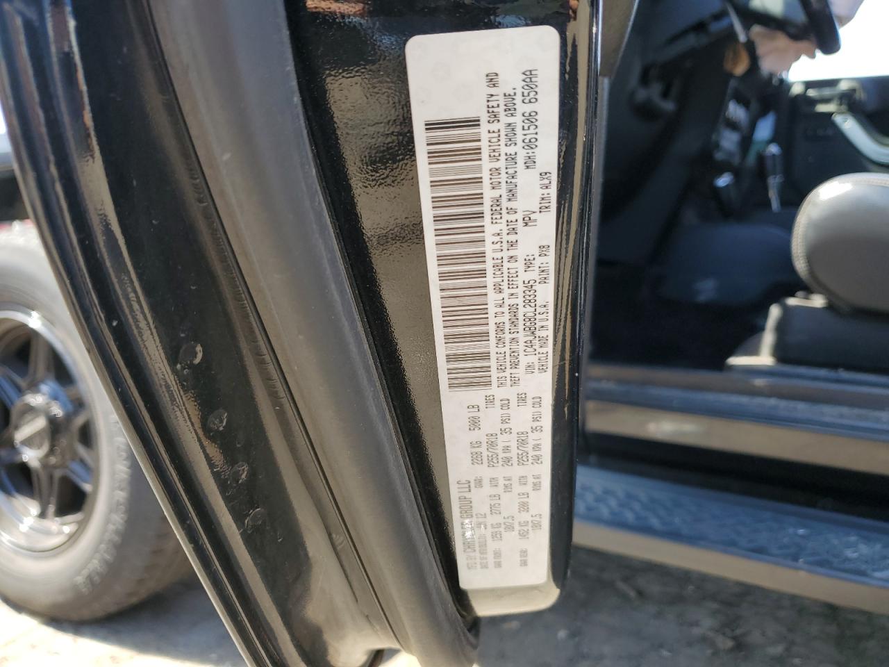 2012 Jeep Wrangler Sahara VIN: 1C4AJWBG8CL283345 Lot: 56190514