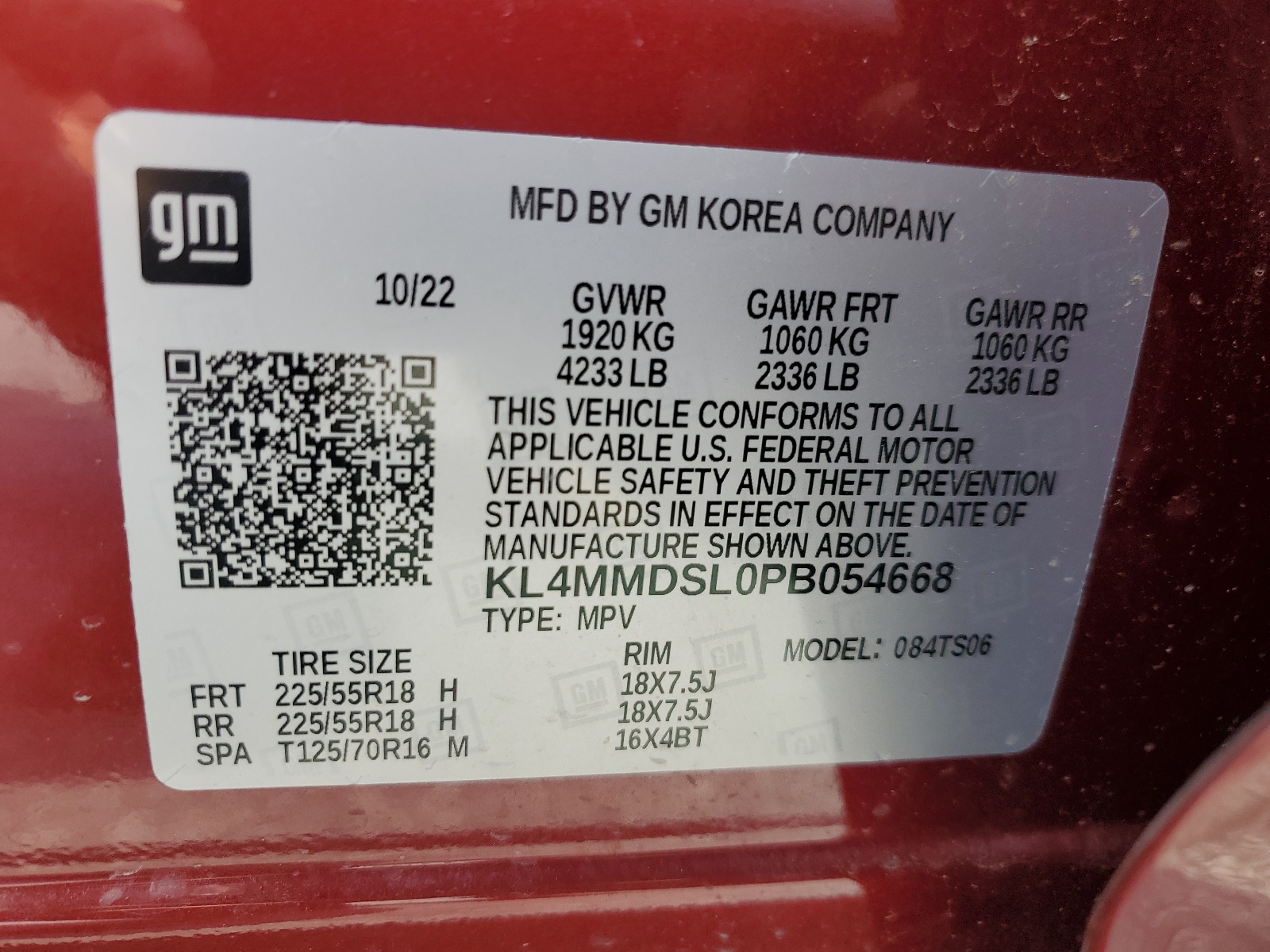 KL4MMDSL0PB054668 2023 Buick Encore Gx Select