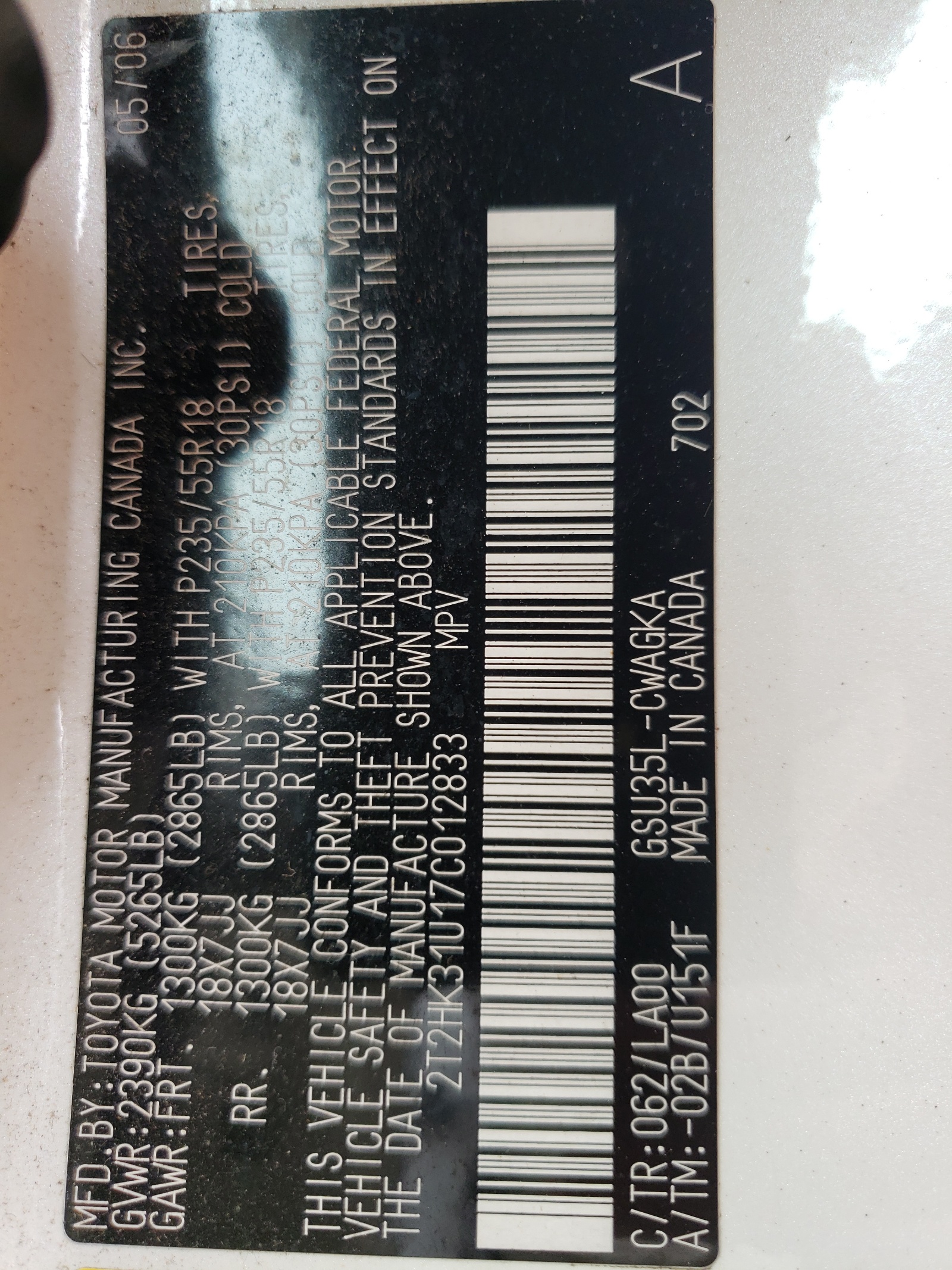 2T2HK31U17C012833 2007 Lexus Rx 350