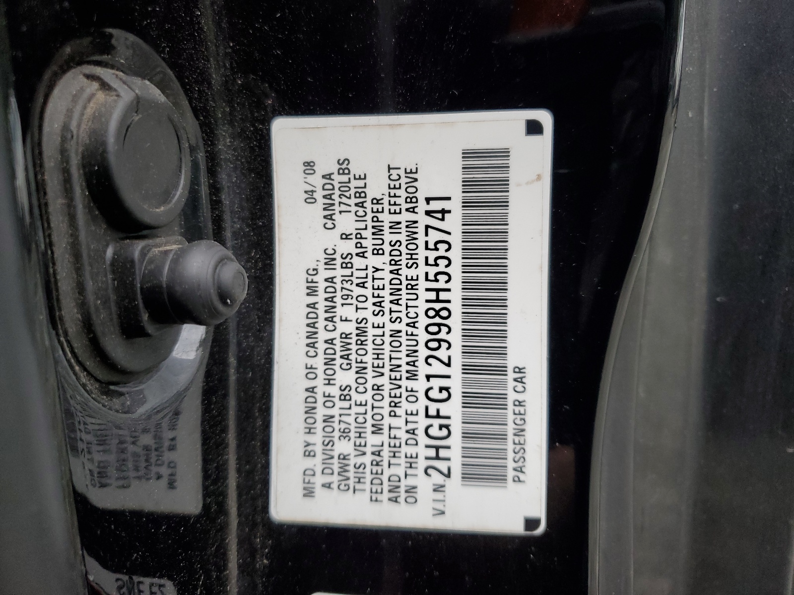 2HGFG12998H555741 2008 Honda Civic Exl