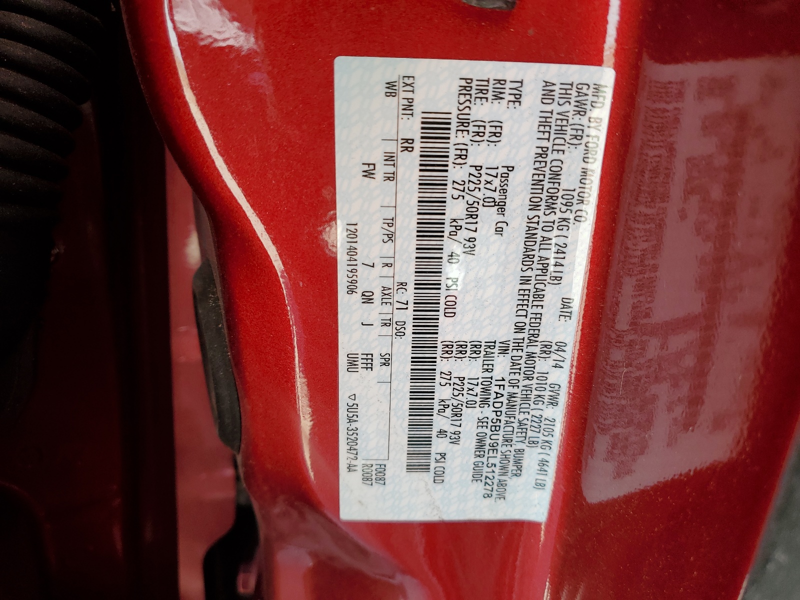 1FADP5BU9EL512278 2014 Ford C-Max Sel