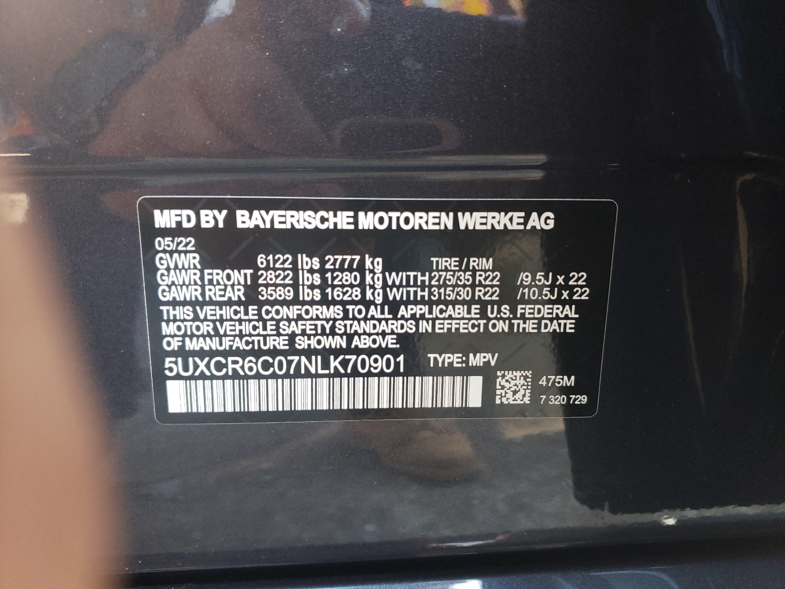 5UXCR6C09M9D77253 2021 BMW X5 xDrive40I