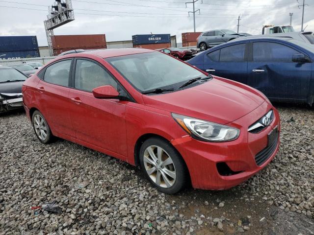  HYUNDAI ACCENT 2012 Червоний