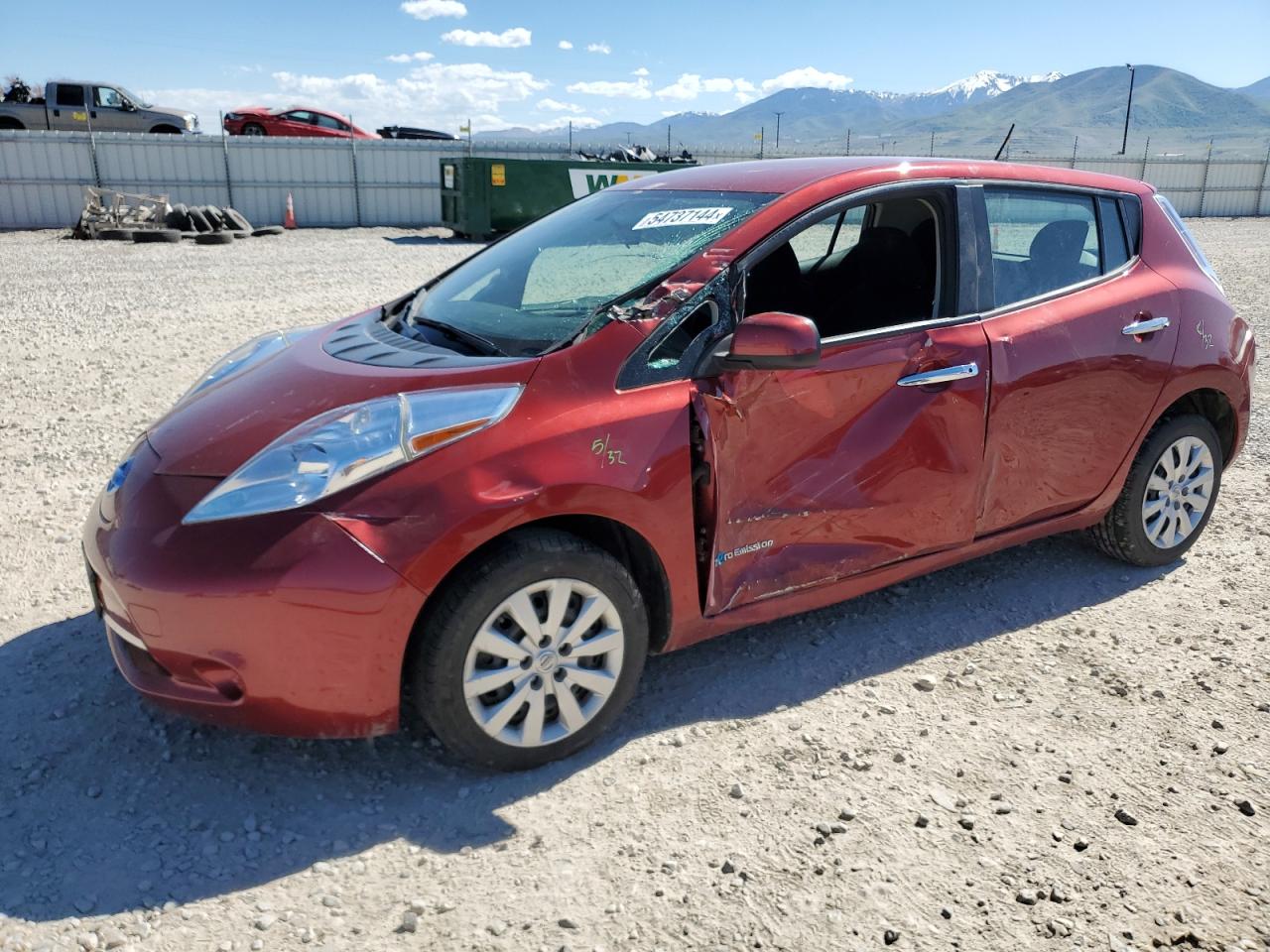 2015 Nissan Leaf S VIN: 1N4AZ0CP2FC331906 Lot: 60121364