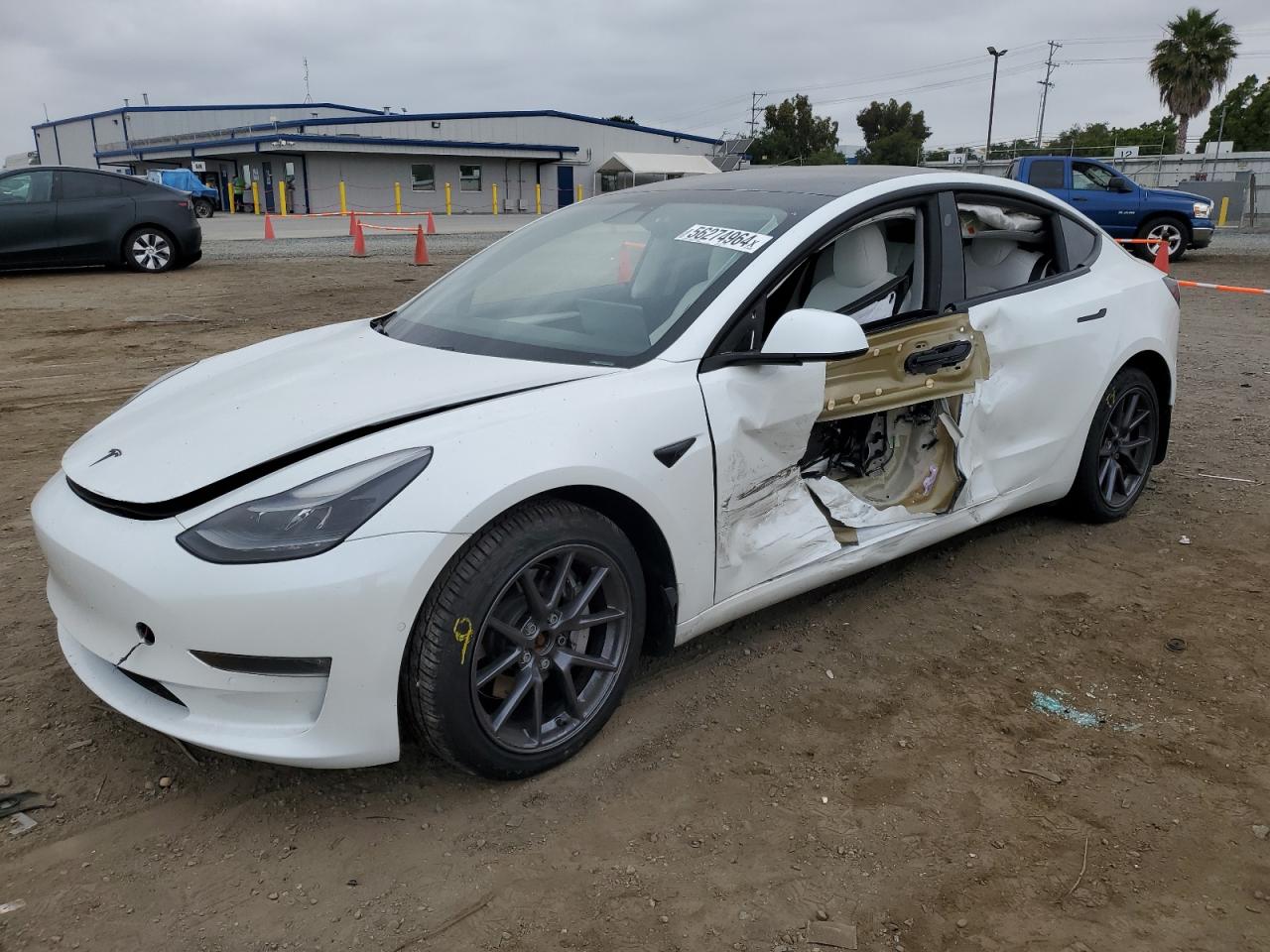 VIN 5YJ3E1EB7MF013303 2021 TESLA MODEL 3 no.1