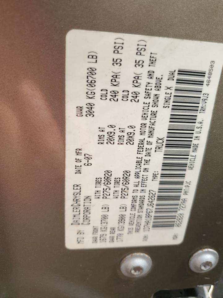 2007 Dodge Ram 1500 St VIN: 1D7HA18P67J642627 Lot: 56160394