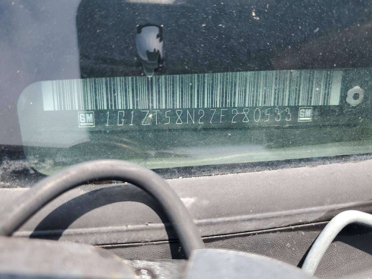 2007 Chevrolet Malibu Lt VIN: 1G1ZT58N27F280533 Lot: 54947154