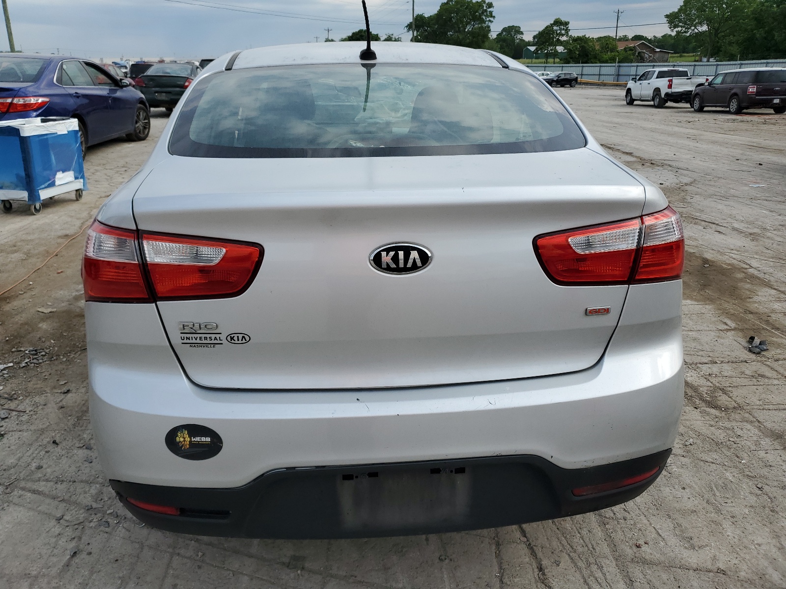 KNADM4A31E6395443 2014 Kia Rio Lx