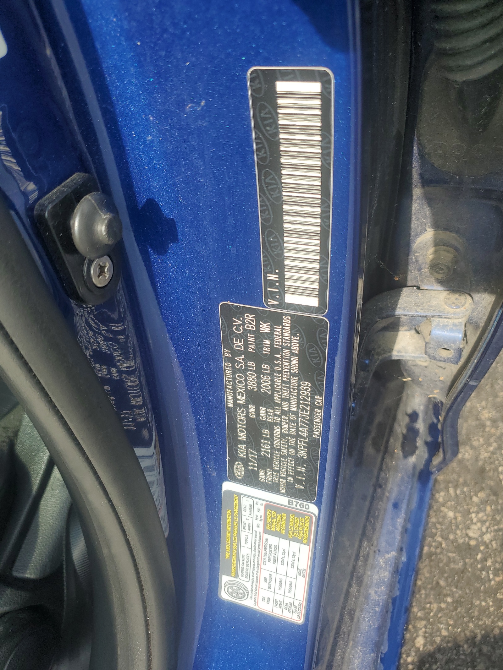 3KPFL4A77JE212939 2018 Kia Forte Lx