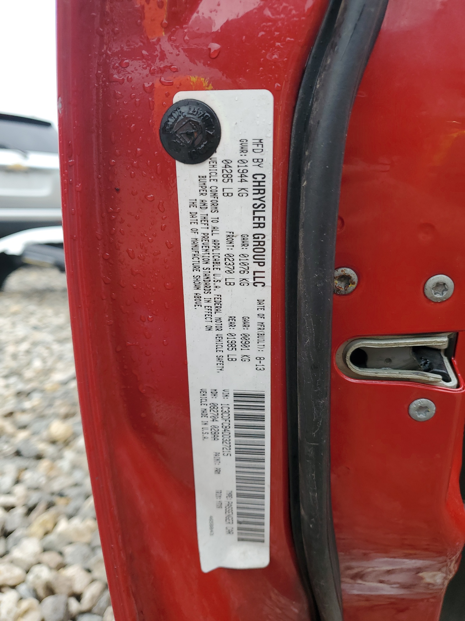 1C3CDFCB4DD327215 2013 Dodge Dart Limited