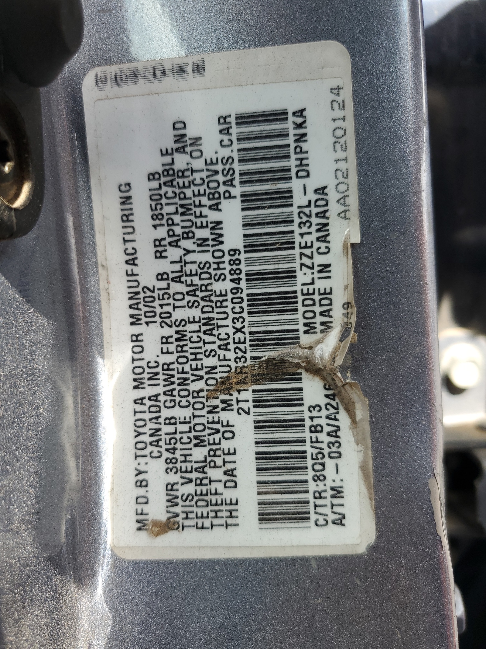 2T1KR32EX3C094889 2003 Toyota Corolla Matrix Xr