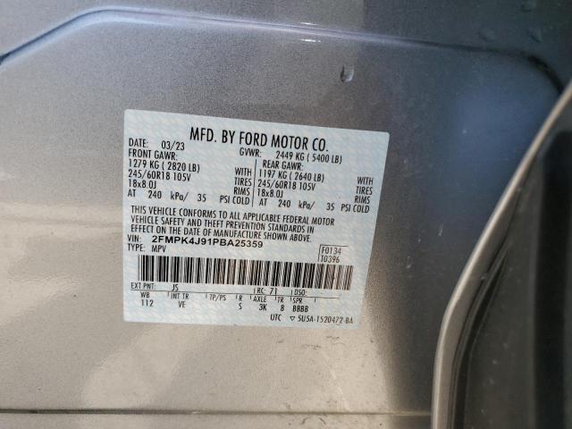 2023 FORD EDGE SEL 2FMPK4J91PBA25359  57400304