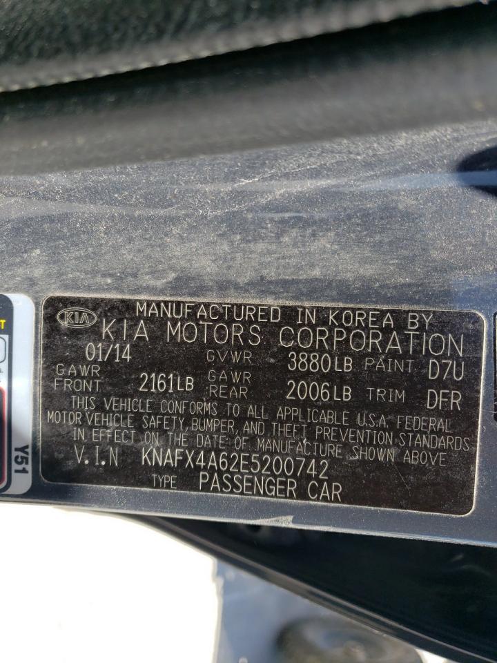2014 Kia Forte Lx VIN: KNAFX4A62E5200742 Lot: 55334734