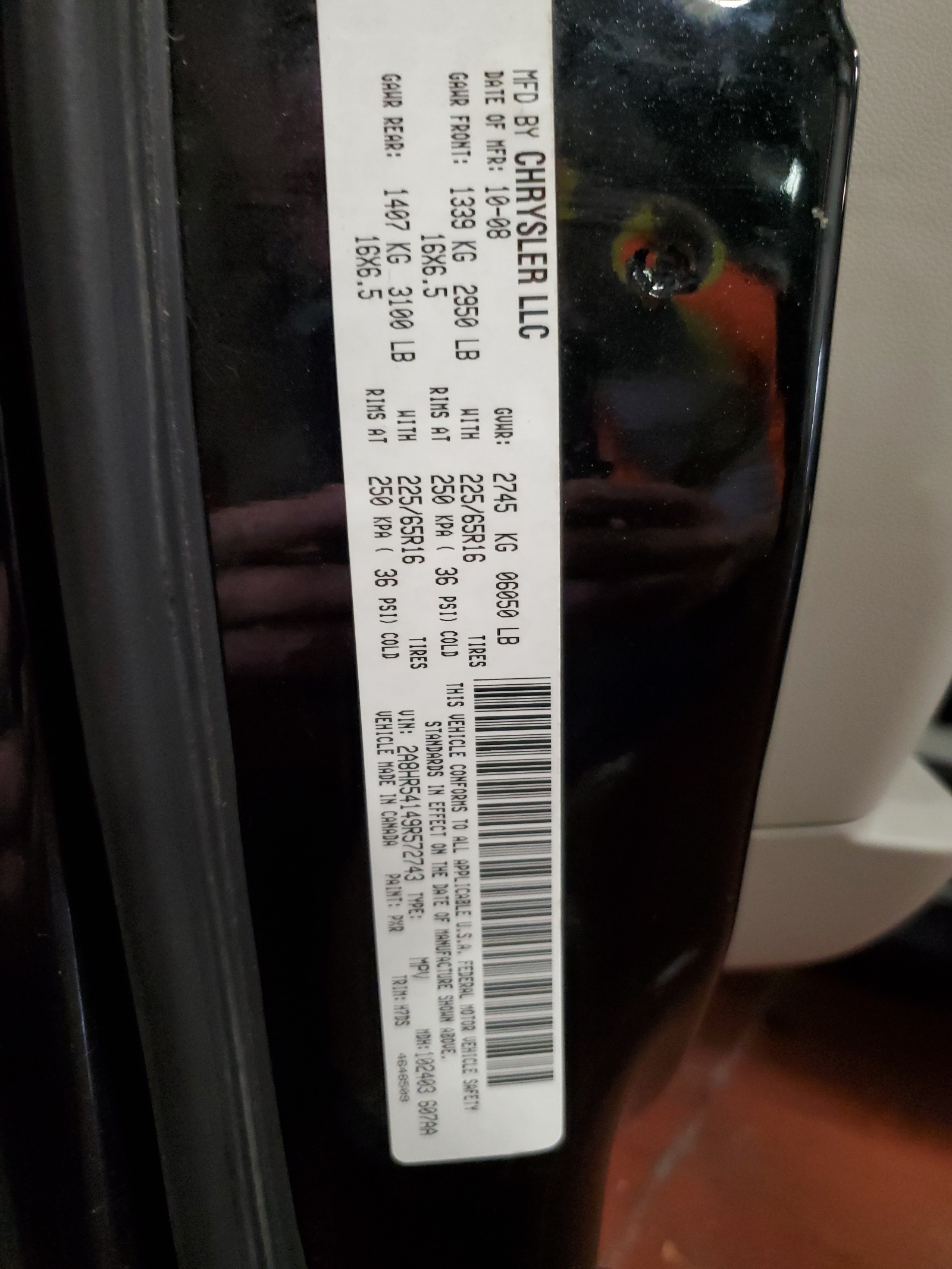 2A8HR54149R572743 2009 Chrysler Town & Country Touring