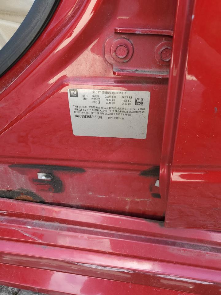 2011 Cadillac Cts Luxury Collection VIN: 1G6DG5EY6B0167087 Lot: 57252384