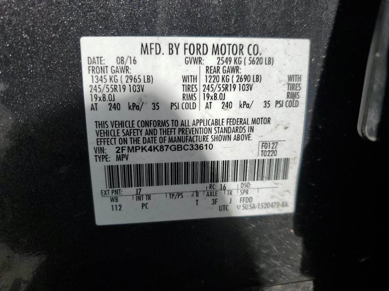 2016 Ford Edge - Image 15