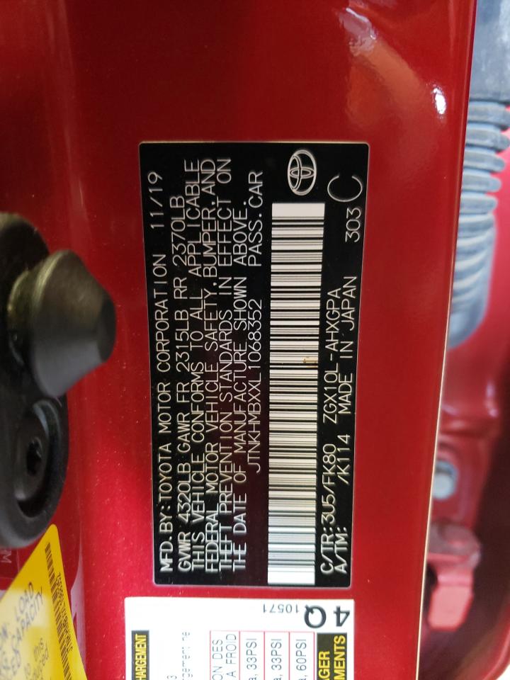 2020 Toyota C-Hr Xle VIN: JTNKHMBXXL1068352 Lot: 56274914