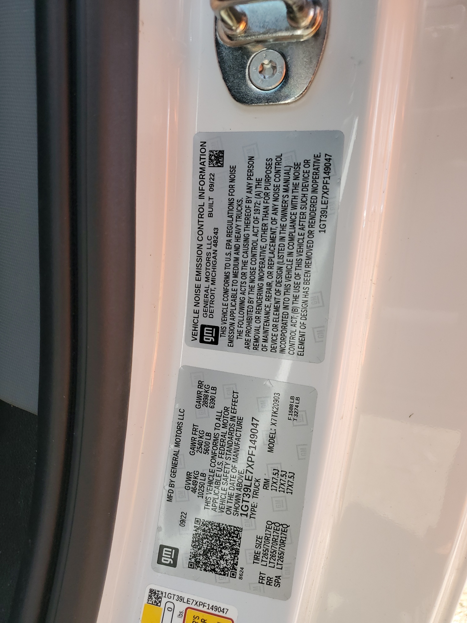 1GT39LE7XPF149047 2023 GMC Sierra K2500 Heavy Duty
