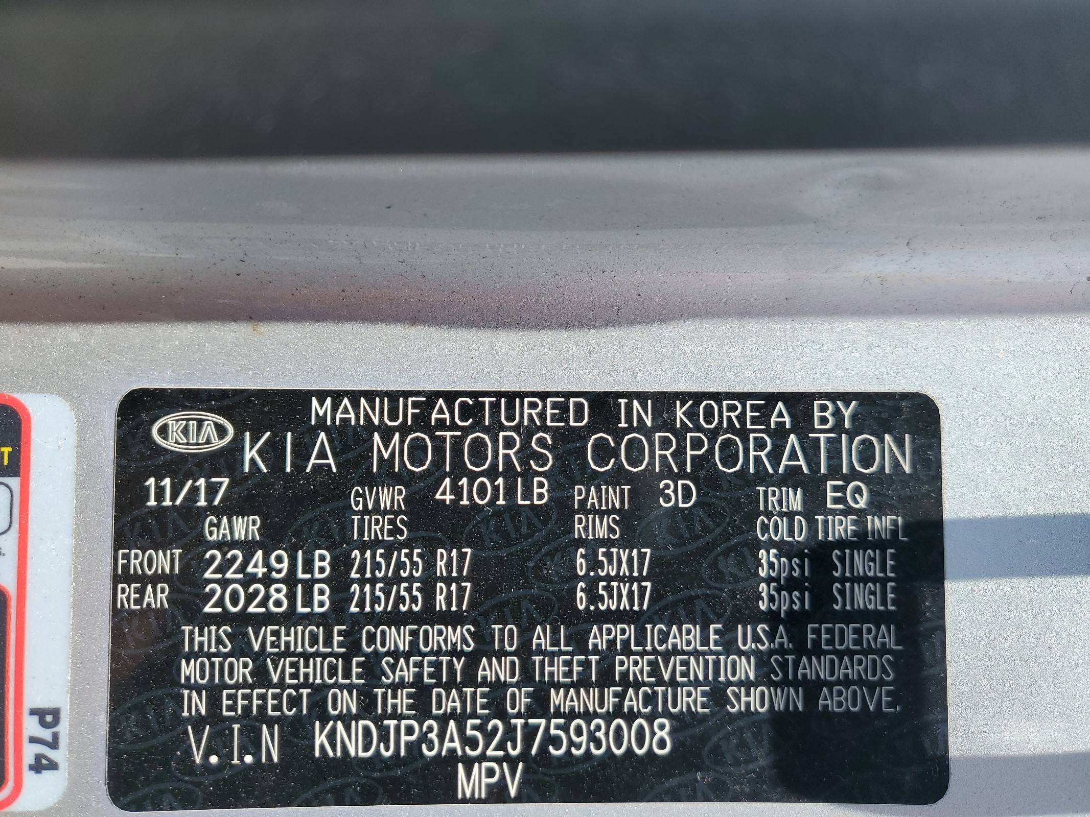 KNDJP3A52J7593008 2018 Kia Soul +