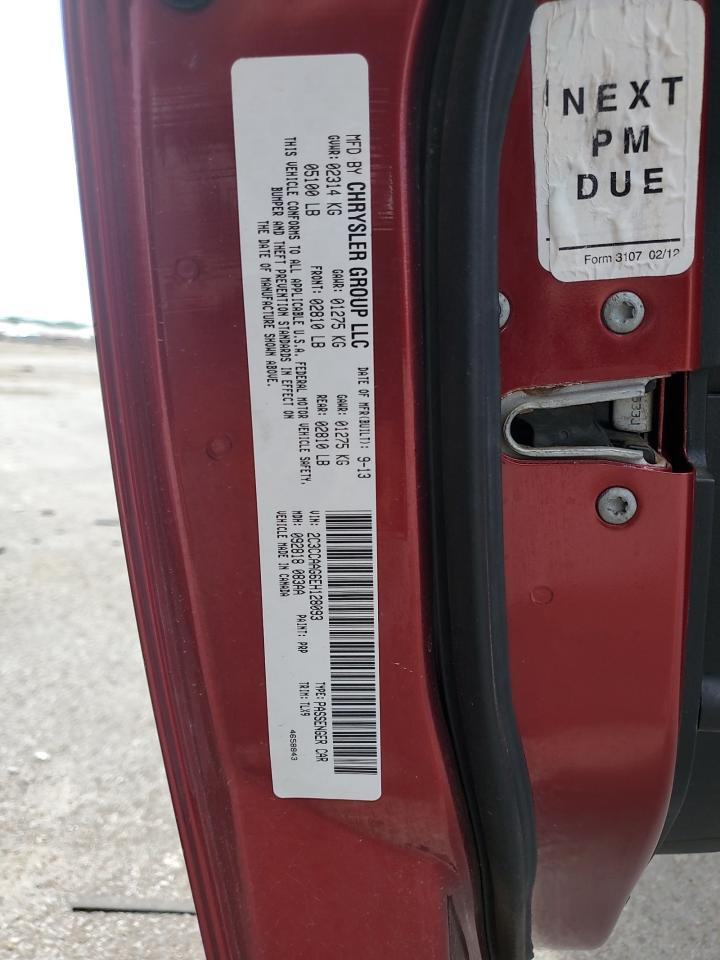 2014 Chrysler 300 VIN: 2C3CCAAG6EH128093 Lot: 56306784