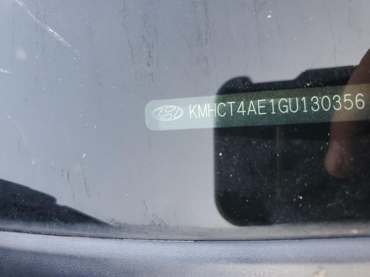 2016 Hyundai Accent Se VIN: KMHCT4AE1GU130356 Lot: 56872524