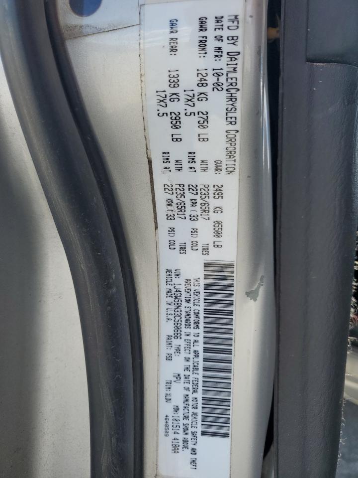 2003 Jeep Grand Cherokee Limited VIN: 1J4GW58N33C560666 Lot: 53623454