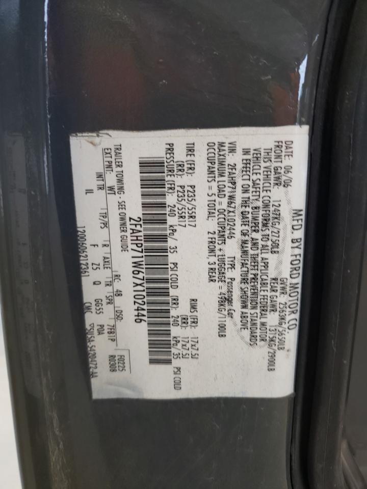 2007 Ford Crown Victoria Police Interceptor VIN: 2FAHP71W67X102446 Lot: 55297074