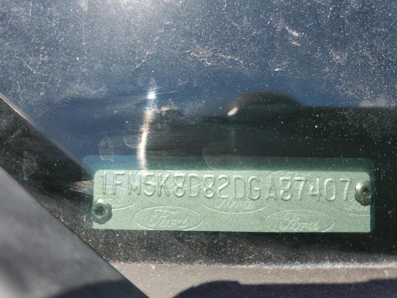 2013 Ford Explorer Xlt VIN: 1FM5K8D82DGA87407 Lot: 56047374