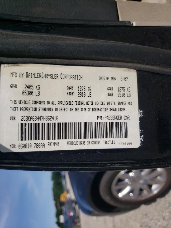 2007 Chrysler 300C VIN: 2C3KA63H47H862416 Lot: 56923254