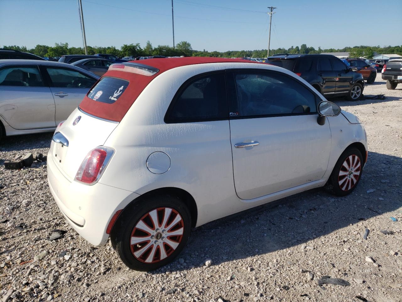 2015 Fiat 500 Pop VIN: 3C3CFFDR7FT753807 Lot: 57006224